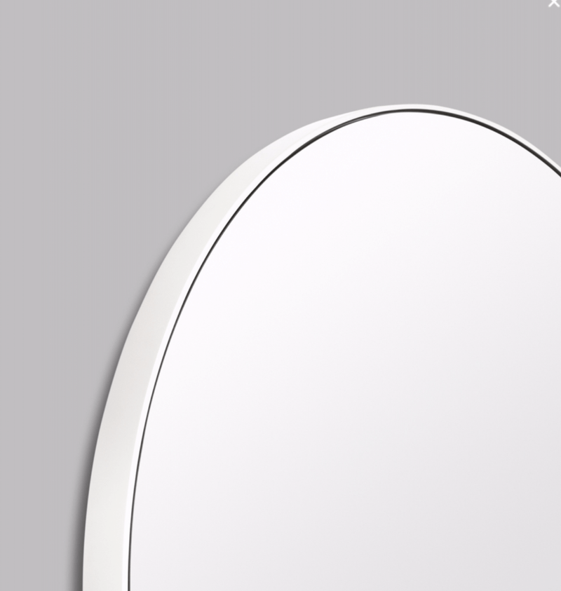 Middle of Nowhere Mirrors Middle of Nowhere Flynn Round Mirror - Bright White