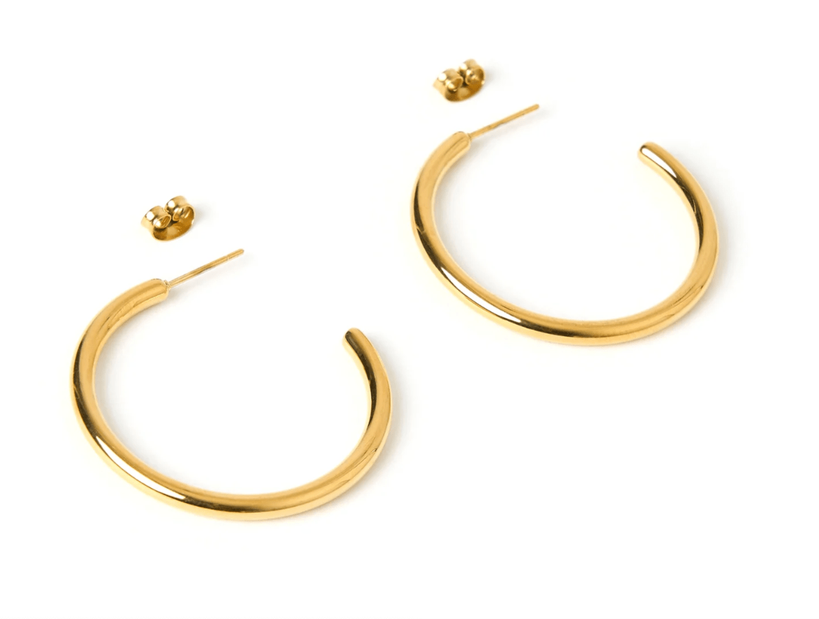 Arms of Eve Earrings Arms of Eve, Harper Hoop Earrings, Gold