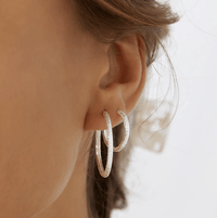 Arms of Eve Earrings Arms of Eve, Arabella Silver Hoops Earrings