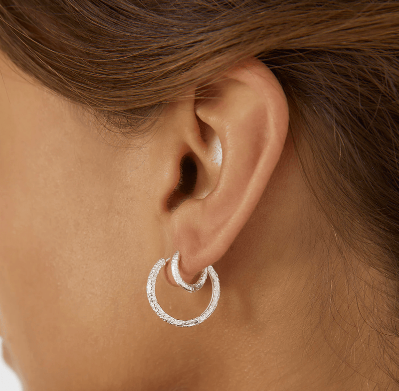 Arms of Eve Earrings Arms of Eve, Arabella Silver Hoops Earrings