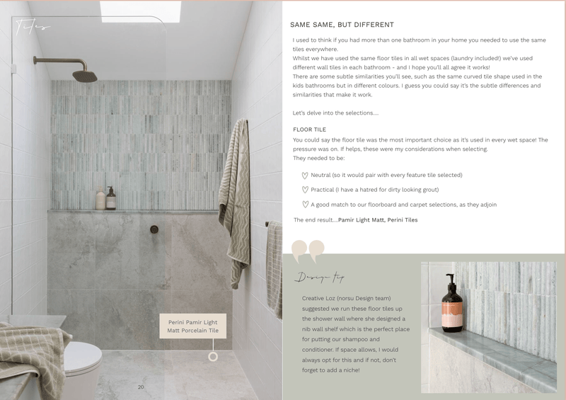 Norsu Interiors Media norsuHOME 2 Digital Magazine - Chapter Four, Harvey's Bathroom & Bedroom