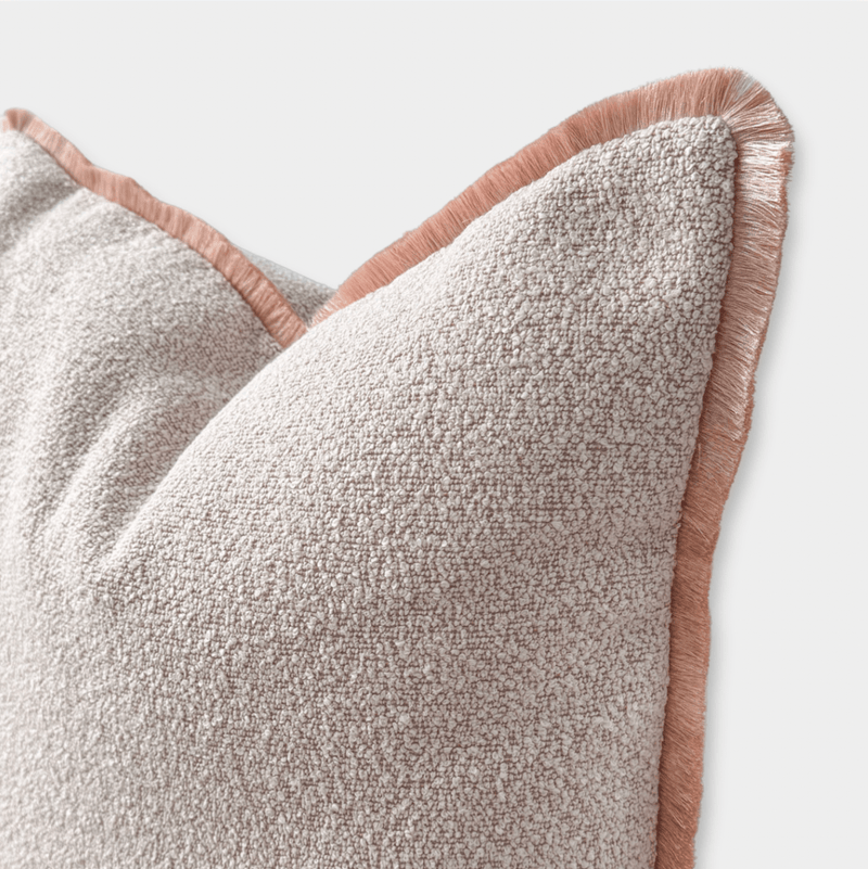 norsuSTUDIO Cushions norsu STUDIO - Limited Edition Fringe Collection Cushion - Blush Boucle 60 x 60