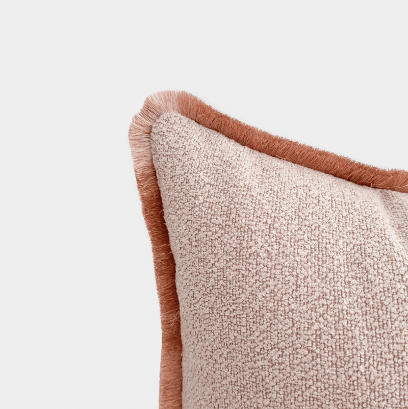 norsuSTUDIO Cushions norsu STUDIO - Limited Edition Fringe Collection Cushion - Blush Boucle 40 x 60cm