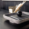 CoTheory Accessories CoTheory The Architect Footed Letter Tray - Tundra Grey Marble (7921171955961)