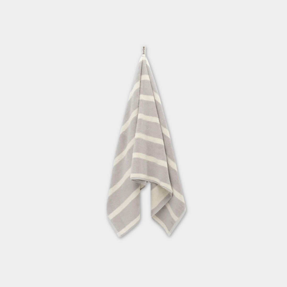 Loop Home Accessories Loop Home Bath Towel - Butter/Stone Bold Stripe