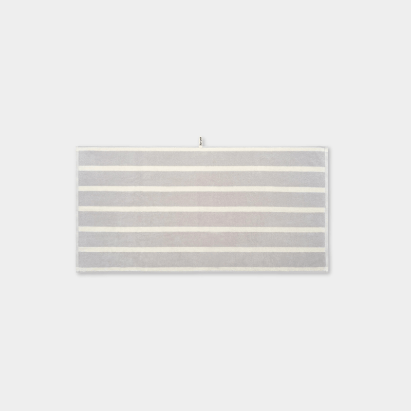 Loop Home Accessories Loop Home Bath Towel - Butter/Stone Bold Stripe