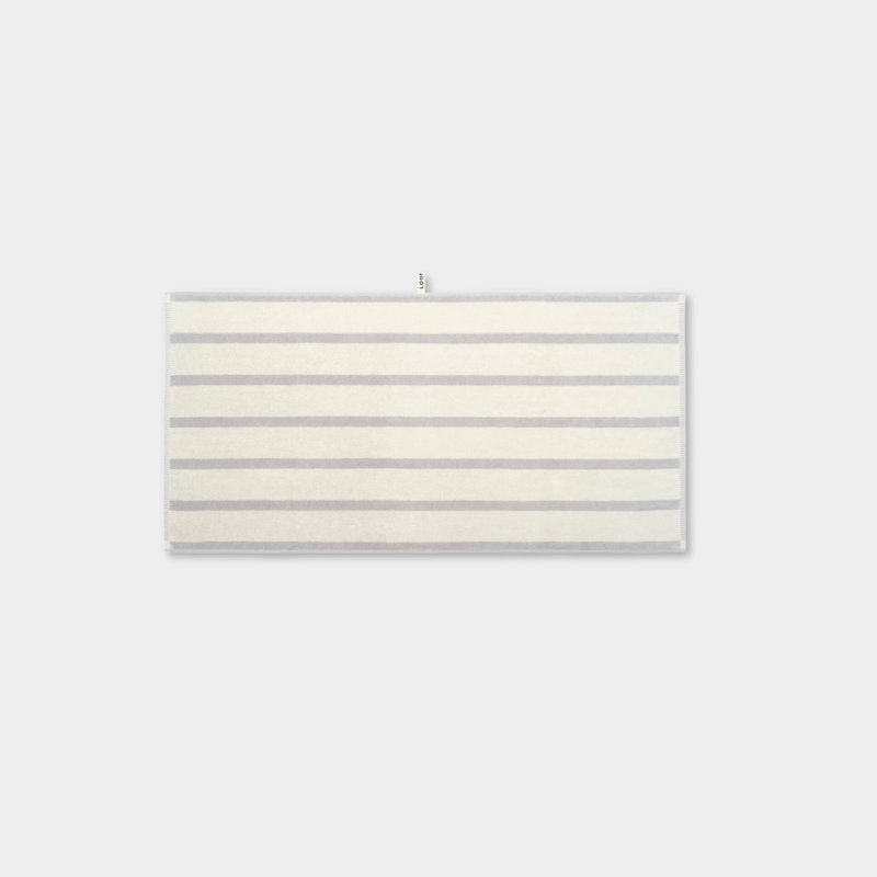 Loop Home Accessories Loop Home Bath Sheet - Butter/Stone Bold Stripe