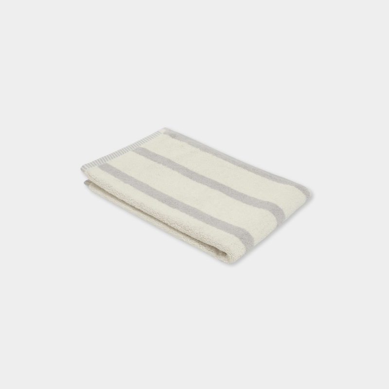 Loop Home Accessories Loop Home Hand Towel - Butter/Stone Bold Stripe