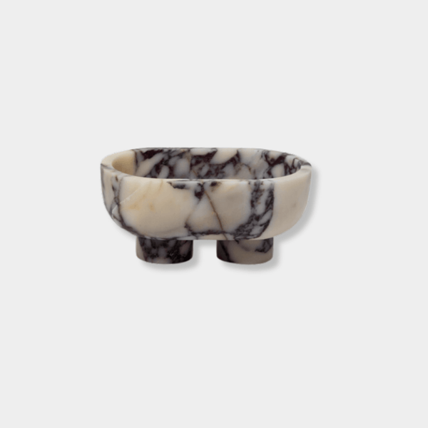 CoTheory Accessories CoTheory The Muse Footed Oval Tray - Viola Marble