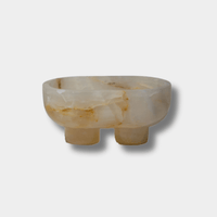 CoTheory Accessories CoTheory The Muse Footed Oval Tray - White Onyx