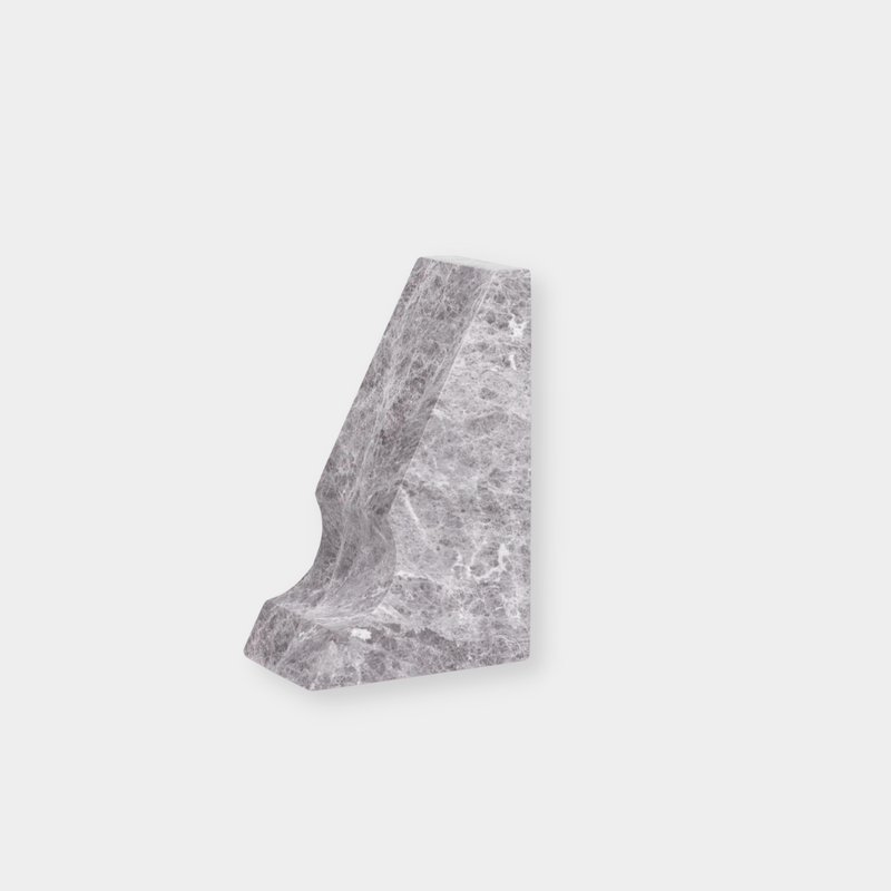 CoTheory Accessories CoTheory Lunar Sculptured Bookend - Tundra Grey Marble (7921160159481)