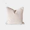 norsuHOME Cushions Fontaine Nude with Blush Leather piping