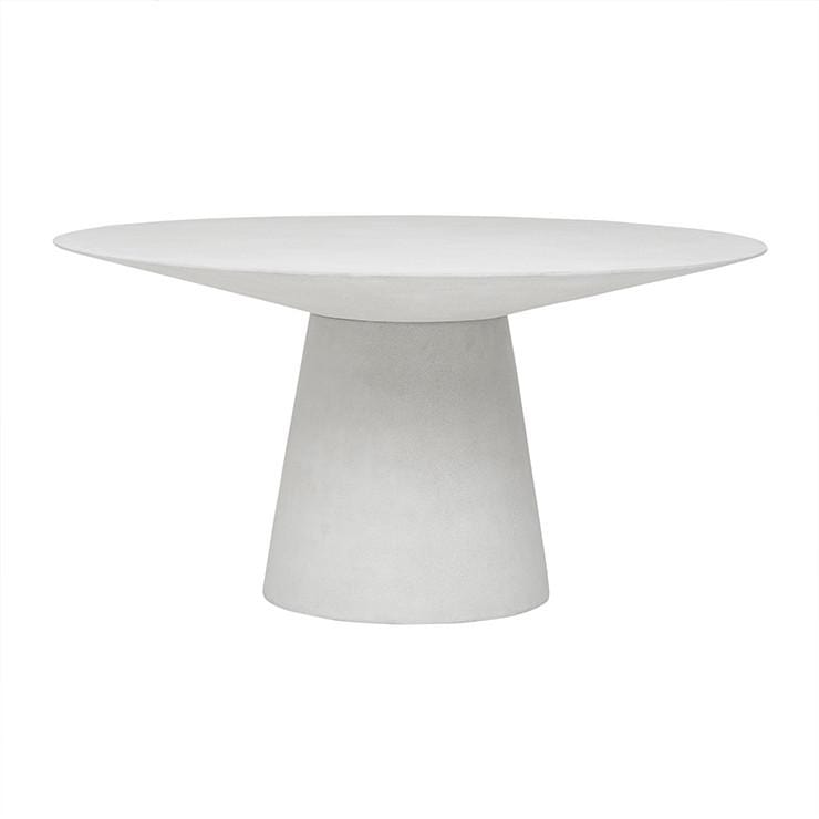 Globe West Dining Tables D1200 x H750mm Globe West Livorno Round Dining Table (Indoor/Outdoor) - White Speckle, 1.5 metres (In Stock)