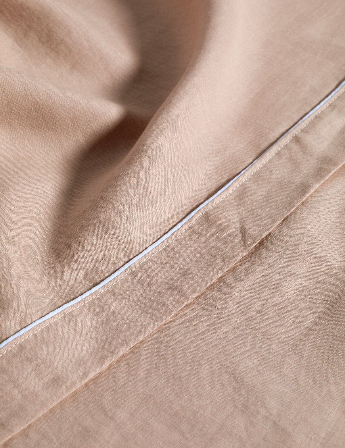 In The Sac Bed Linen In The Sac Linen Piped Sheet Set | Blush (Various Sizes)