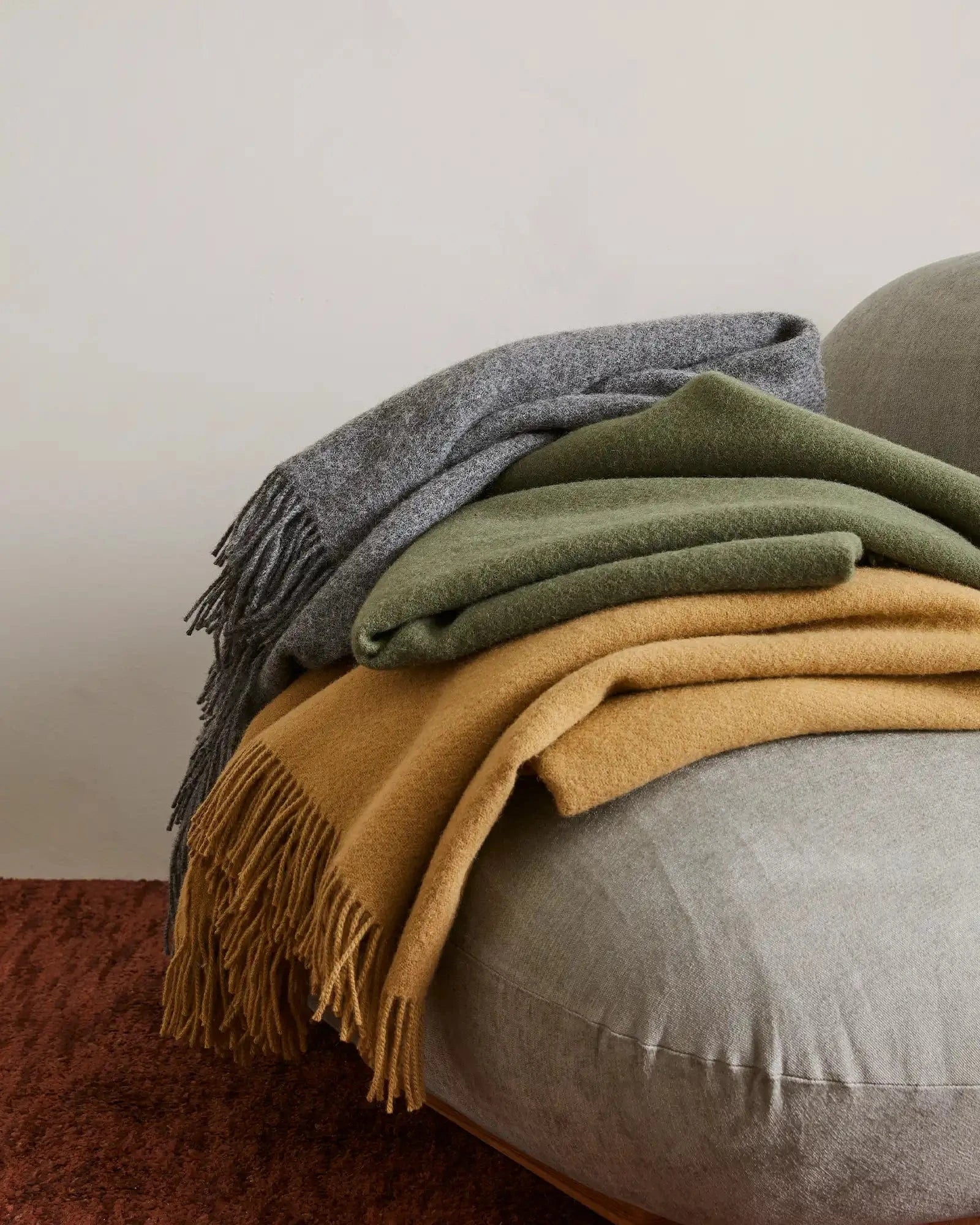Weave Home Blankets & Throws Weave Home Nevis Lambswool Throw - Juniper