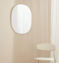 Middle of Nowhere Mirrors Middle of Nowhere Miller White Mirror, 60 x 75cm - Store pick up only