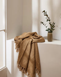 Baya Blankets & Throws Baya Millhouse Throw - Cumin