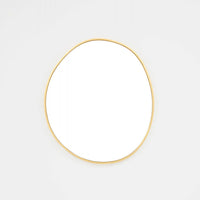 Middle of Nowhere Mirrors Middle of Nowhere Organic Mirror, Brass, 70 x 80cm