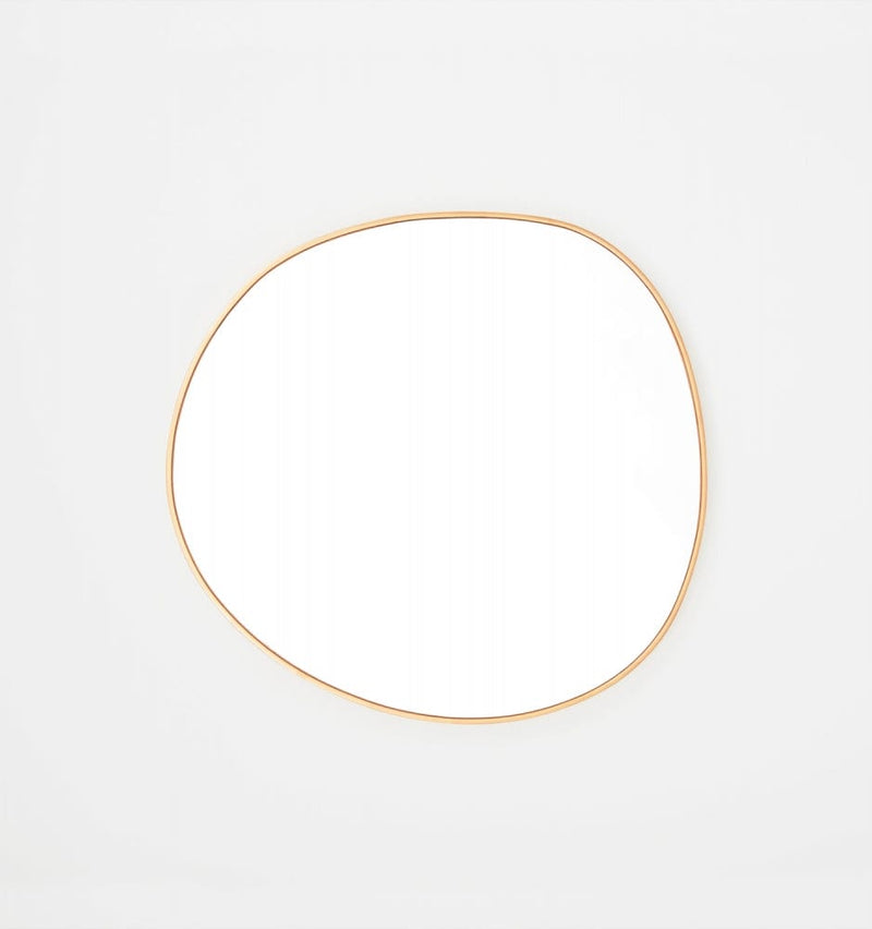 Middle of Nowhere Mirrors Middle of Nowhere Organic Mirror, Brass, 90 x 95cm