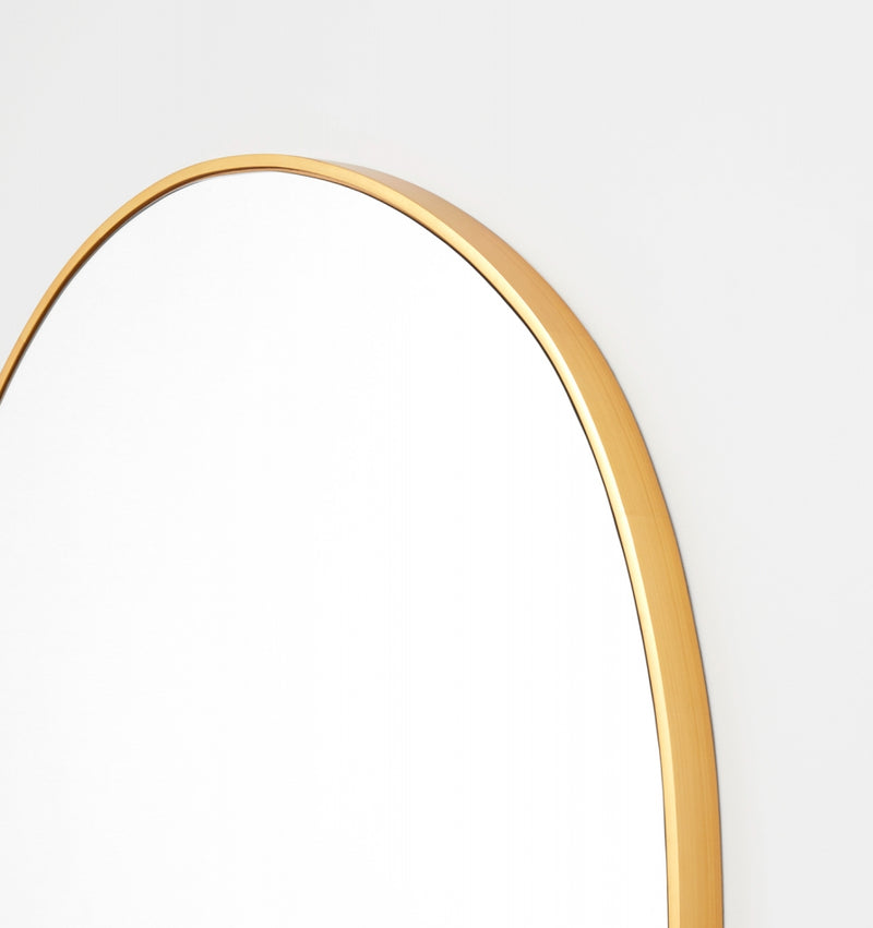 Middle of Nowhere Organic Mirror, Brass, 90 x 95cm
