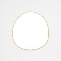 Middle of Nowhere Organic Mirror, Brass, 90 x 95cm