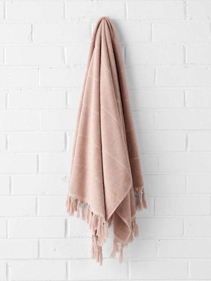 &Sunday Australia Accessories Paros Bath Towel - Pink Clay