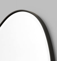 Middle of Nowhere Mirrors Middle of Nowhere Pebble Mirror, Black, 70 x 90cm