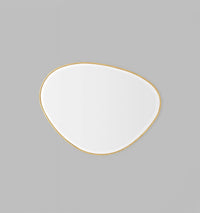 Middle of Nowhere Mirrors Middle of Nowhere Pebble Mirror, Brass, 70 x 90cm