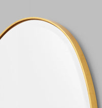 Middle of Nowhere Mirrors Middle of Nowhere Pebble Mirror, Brass, 70 x 90cm