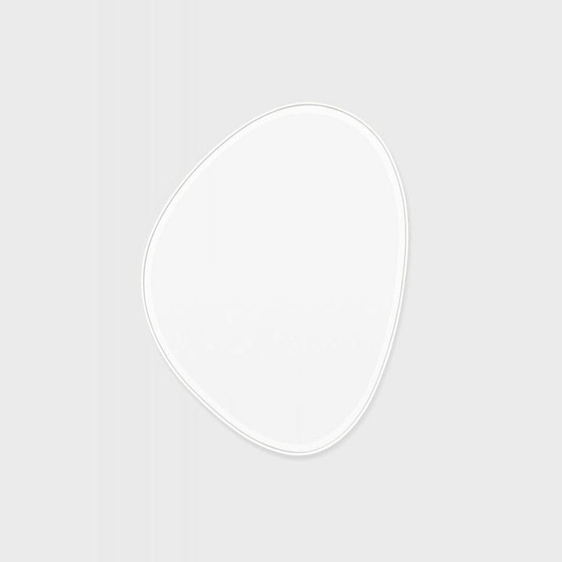 Middle of Nowhere Mirrors Middle of Nowhere Pebble Mirror, Bright White, 70 x 90cm