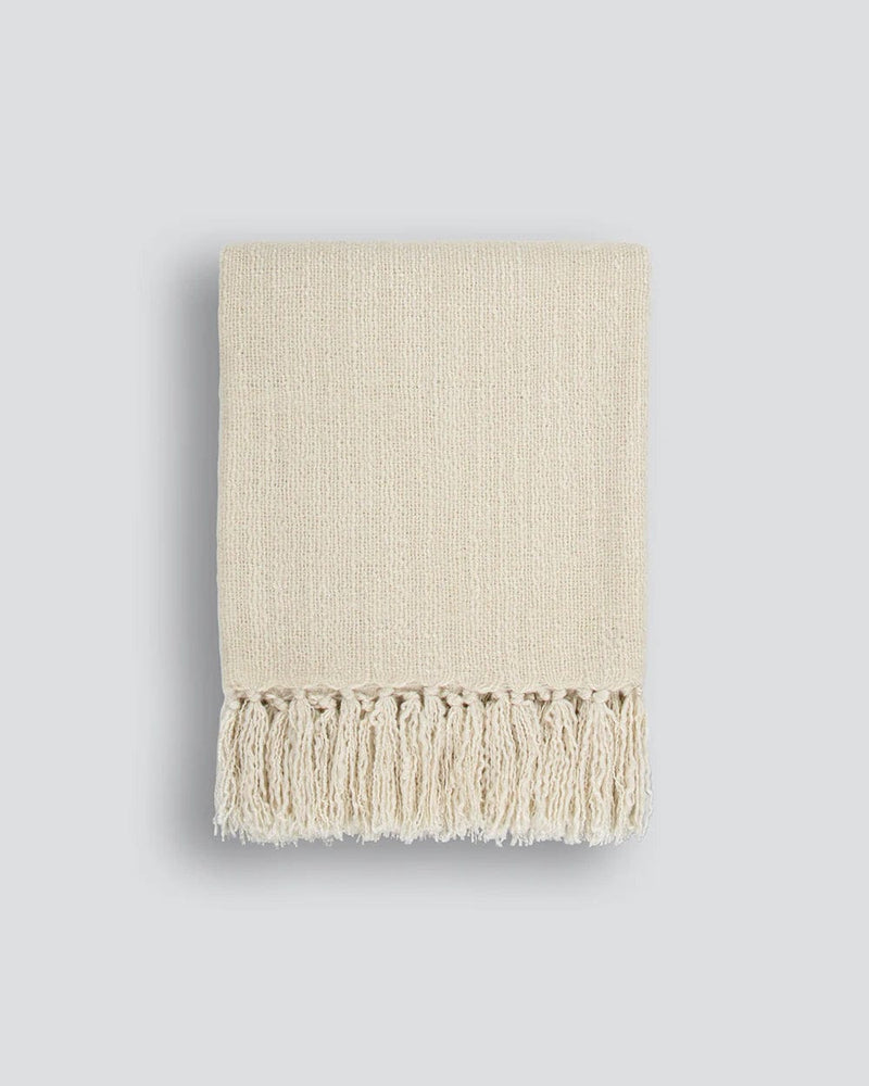 Baya Blankets & Throws Baya Richmond Throw - Ecru