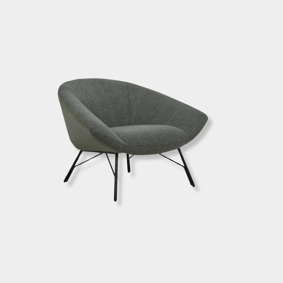Globe West Occasional Chairs Globe West Felix Angled Arm Occasional Chair, Sage Boucle