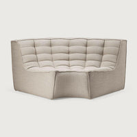 Ethnicraft Sofas Ethnicraft Sofa N701 Round Corner - Dark Beige (7679863619833)