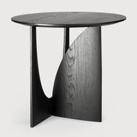 Ethnicraft Side Table Ethnicraft Oak Geometric Side Table - Black (7830156902649)