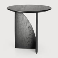 Ethnicraft Side Table Ethnicraft Oak Geometric Side Table - Black (7830156902649)