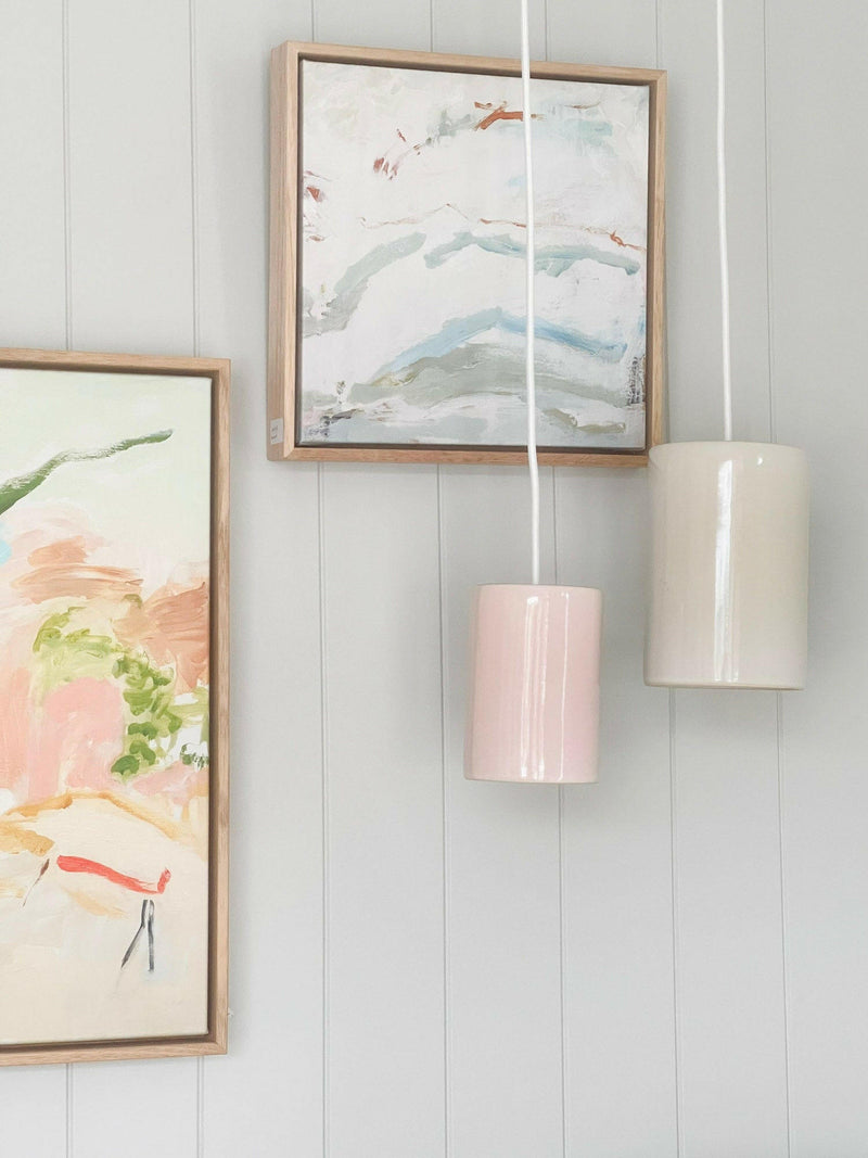 Robert Gordon Interiors Pendants Robert Gordon Cylinder Light - Rose Quartz (7512293703929)