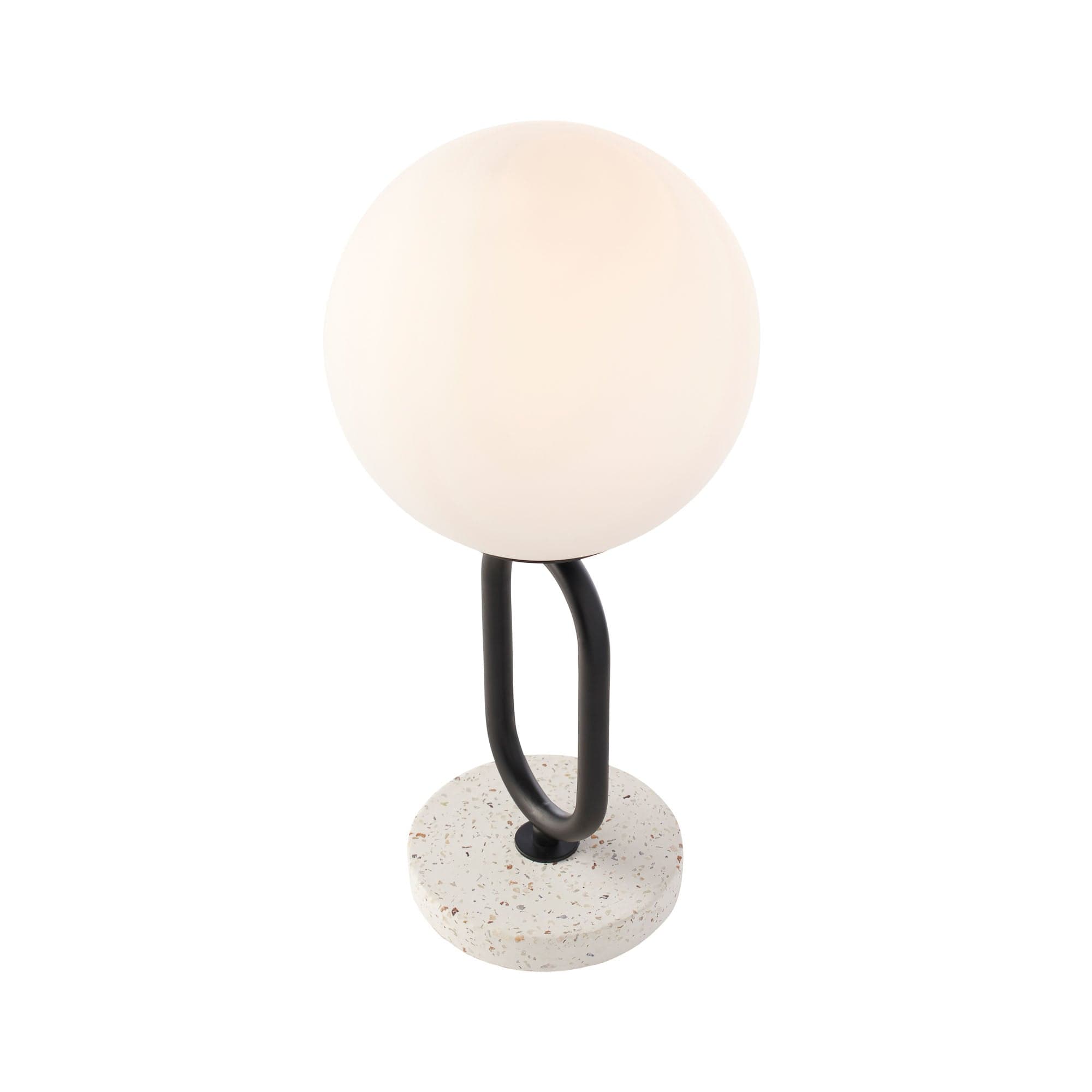 Mayfield Lamps Margot Desk Lamp, Black w/ Terrazzo (7608287822073)