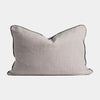 norsuHOME Cushions norsuHOME Cushion, Lexus Cement with Charcoal Leather Piping (6065871388860)