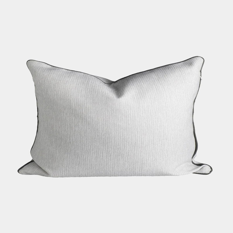 norsuHOME Cushions norsuHOME Cushion, Lindeman Snow with Charcoal Piping (10469550339)