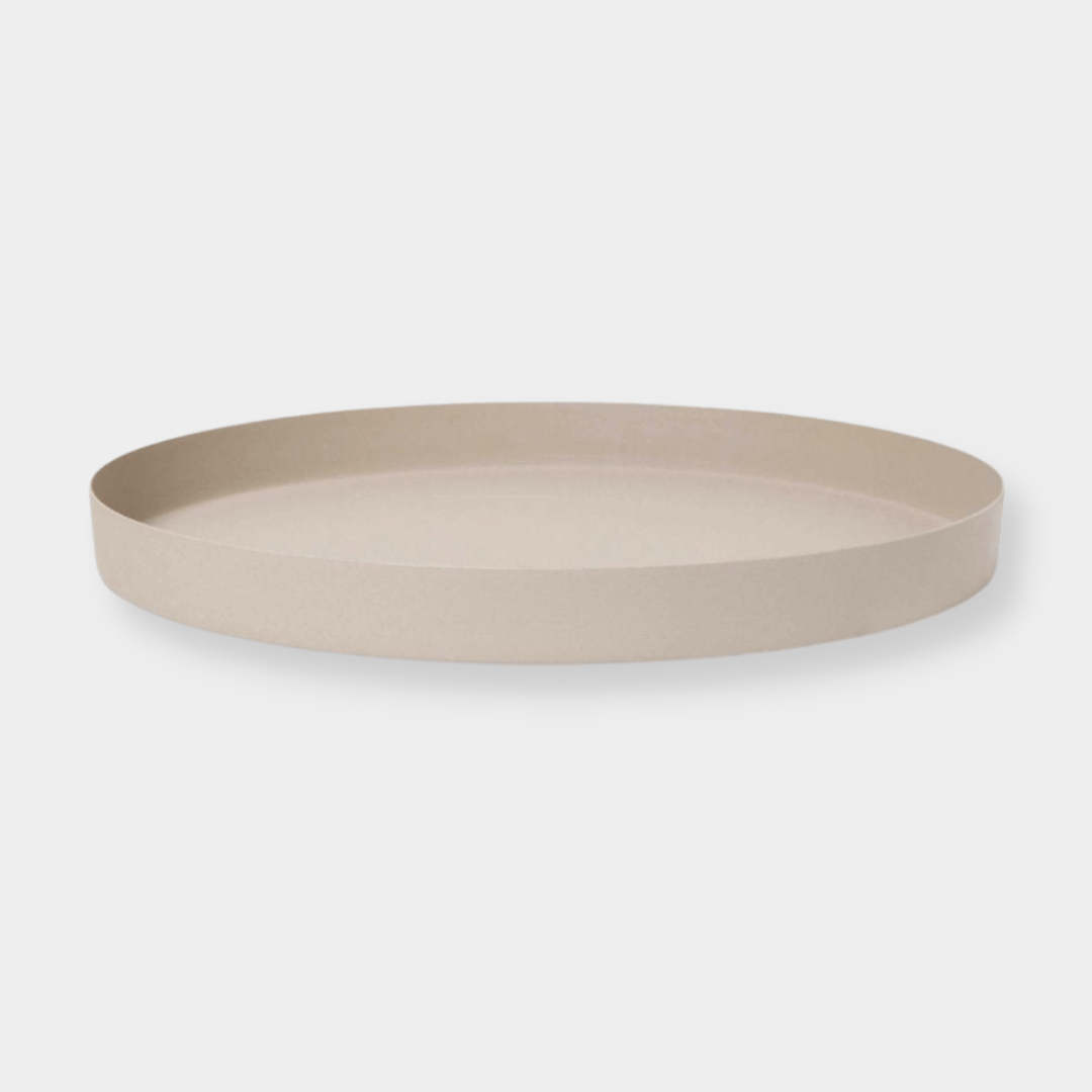 L&M Home Tray L&M Home Mona Round Tray - Latte (6661690261692)