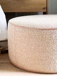 norsu interiors Ottomans norsuHOME Ottoman, Woven Blush (Various Sizes)