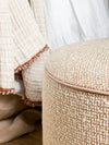 norsu interiors Ottomans norsuHOME Ottoman, Woven Blush (Various Sizes)