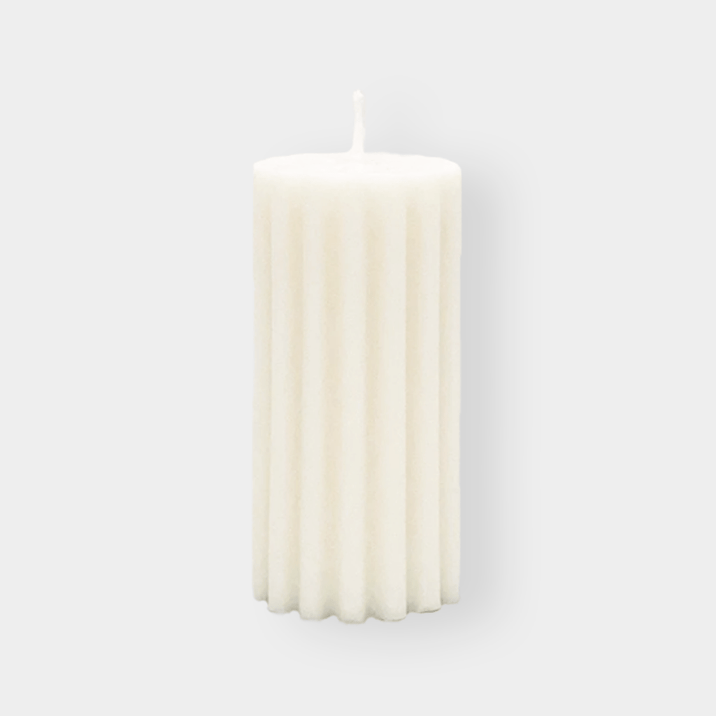 Makes Scents Of It Candles Make Scents of It Fluted Candle, White (6693558845628)