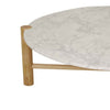 Globe West Coffee Tables Globe West Artie Coffee Table, White/Natural (7591310524665)