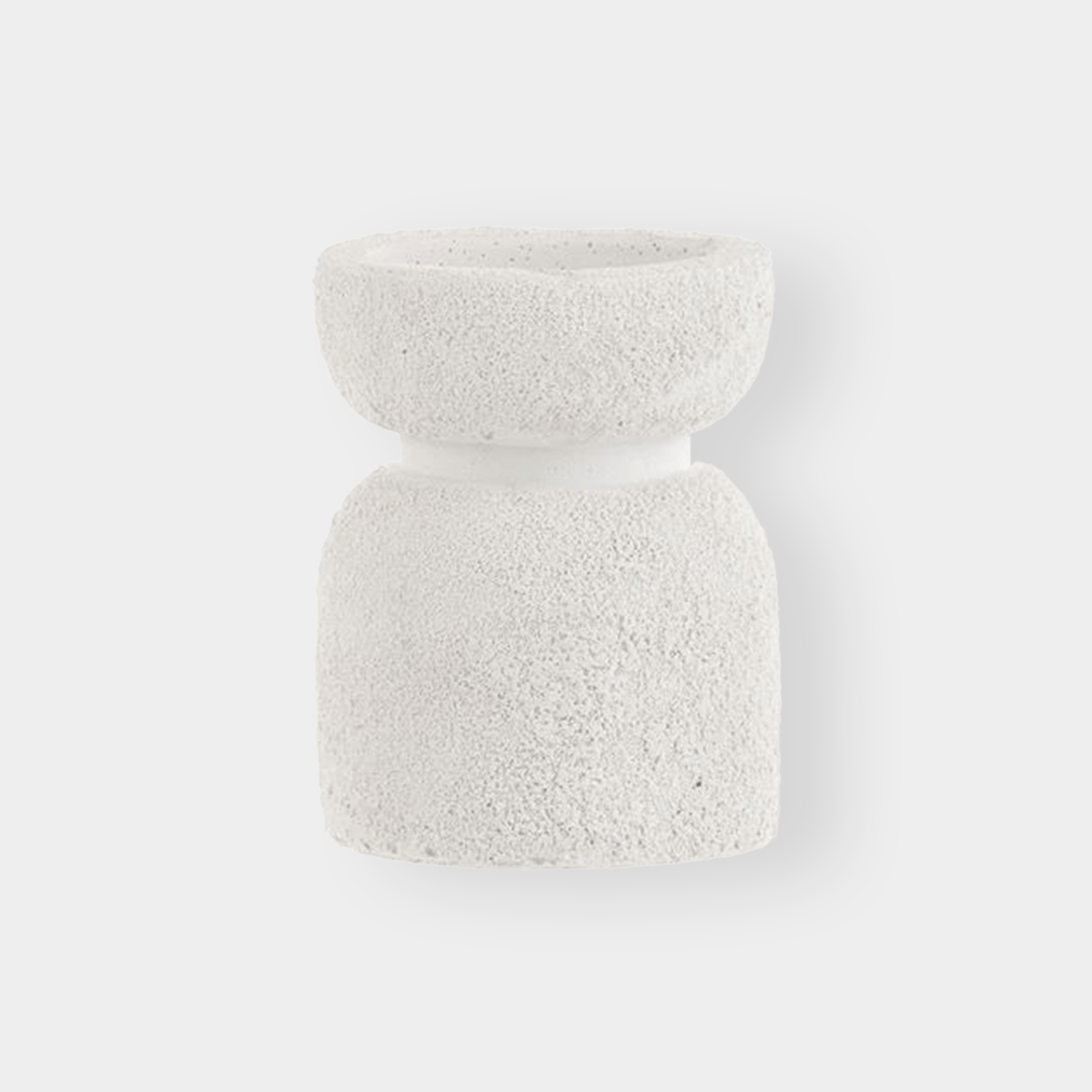 norsu interiors Candle Holders Aria Candle Holder, Medium - White Sand (7655070433529)