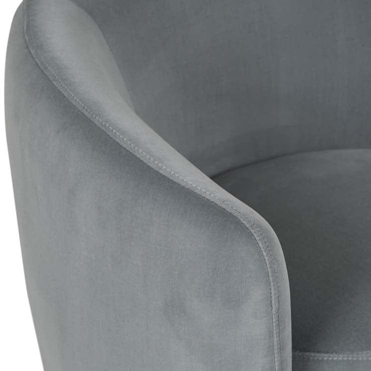 Globe West Occasional Chairs Globe West Kennedy Tenner Occasional Chair, Misty Blue Velvet (7893132345593)