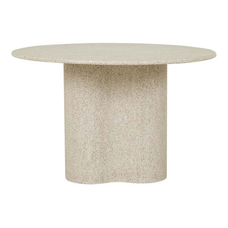 Globe West Dining Tables Globe West Artie Outdoor Wave Dining Table, Warm Sand (7890237849849)