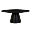 Globe West Dining Tables Globe West Classique Round Dining Table, Matte Dark Oak (7903623479545)