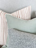 norsuHOME Cushions norsuHOME Cushion, Bouclé Frost with White Leather Piping (6582379741372)