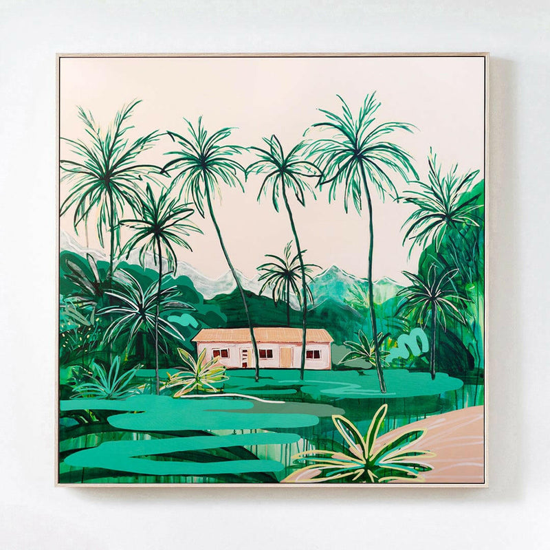 Jen Sievers Prints Jen Sievers 'Abode' Limited Edition Fine Art Canvas Print - Island Treasure (7888222454009)